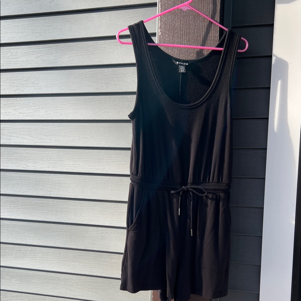 Athleta Black Sleeveless Jumpsuit